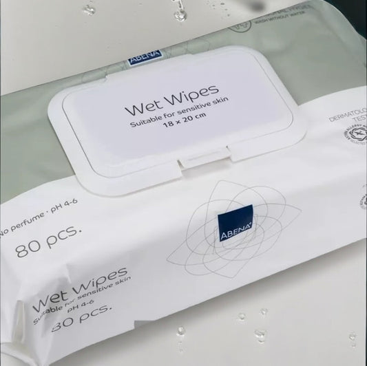Abena Wet Wipes Z-Fold With Plastic Lid Single Use 18 x 20 cm